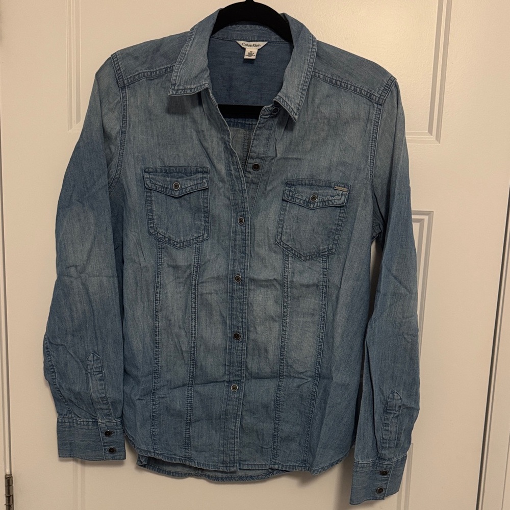 Calvin Klein Light Blue Denim Shirt